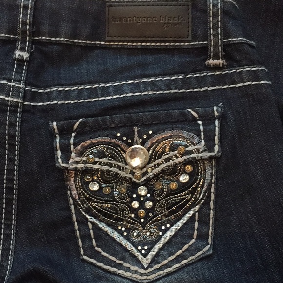 TwentyOne Black Bootcut Jeans - Picture 3 of 6